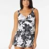 Roxanne Bra Sized Twist Underwire Swim Dress - Midnight Floral 2 Roxanne Bra Sized Twist Underwire Swim Dress - Midnight Floral -Beach Fit Fashion e01182 001 r 1