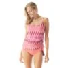 Beach House Swim Bridget Side Shirred Underwire Tankini Top - Desert Stripe -Beach Fit Fashion h16925 601 1