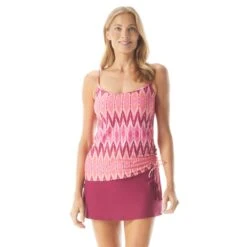 Beach House Swim Bridget Side Shirred Underwire Tankini Top - Desert Stripe -Beach Fit Fashion h16925 601 alt03 1