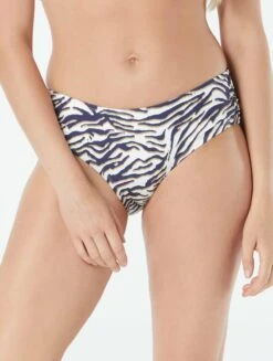 Beach House Swim Maddy Side Shirred Bikini Bottom - Wild Tiger