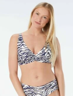 Beach House Swim Ivy Twist Front Underwire Bikini Top - Wild Tiger