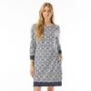 Beach House Style Stella Boat Neck Tunic Dress - Island Grid -Beach Fit Fashion hd22613 511 1
