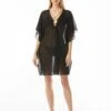 MICHAEL Michael Kors Chain Caftan Cover Up - Signature Solids -Beach Fit Fashion mm1k623 001 r 1 1