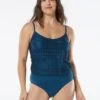Coco Contours Amaris V-Neck Bra Sized One Piece Swimsuit - Crochet