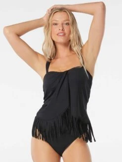Coco Reef Envelop Bra Sized Bandeau Tankini Top - Fringe -Beach Fit Fashion u32506 006 alt02 1