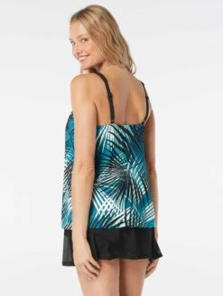 Coco Reef Core V-Neck Bra Sized Underwire Tankini Top - Endless Summer Palm -Beach Fit Fashion u84382 349 alt03 13