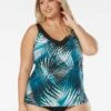 Coco Reef Core V-Neck Bra Sized Underwire Tankini Top - Endless Summer Palm