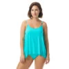 Coco Reef Current Bra Sized Mesh Layer Underwire Tankini Top - Classic Solids -Beach Fit Fashion u95433 445