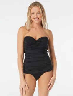 Coco Reef Charisma Bra Sized Underwire Bandeau Tankini Top - Classic Solids -Beach Fit Fashion u95481 006 1