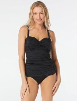 Coco Reef Charisma Bra Sized Underwire Bandeau Tankini Top - Classic Solids -Beach Fit Fashion u95481 006 alt04 1